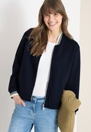 Blouson With Cuff Details Blazer - Universal Blue