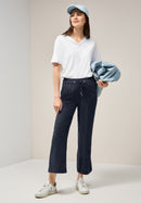 Neele Straight Plain Trousers - Universal Blue