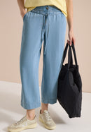 Tencel Washed Trousers - Light Blue Wash