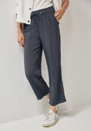 Neele Straight Plain Trousers - Volcanic Grey