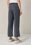 Neele Straight Plain Trousers - Volcanic Grey