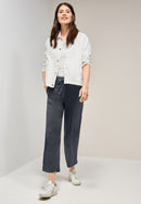 Neele Straight Plain Trousers - Volcanic Grey