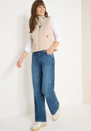 Matmix teddy Cord Vest - Pearl Beige