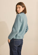 Bouclé Blouson - Cool Salvia Green