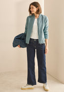 Bouclé Blouson - Cool Salvia Green