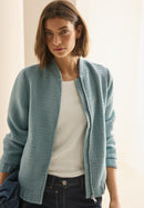 Bouclé Blouson - Cool Salvia Green