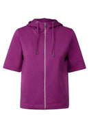 Short Sleeve Sweatjacket - Anemone Pink