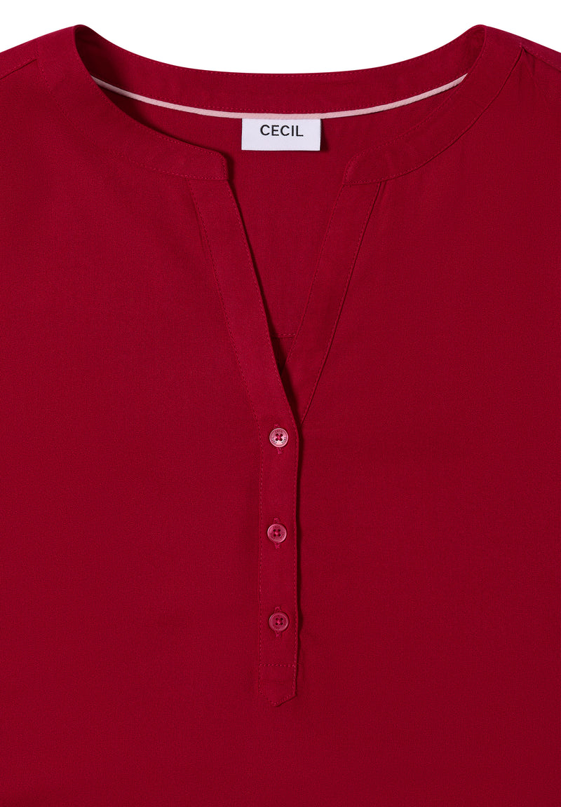 Solid Blouse - Beaujolais Red