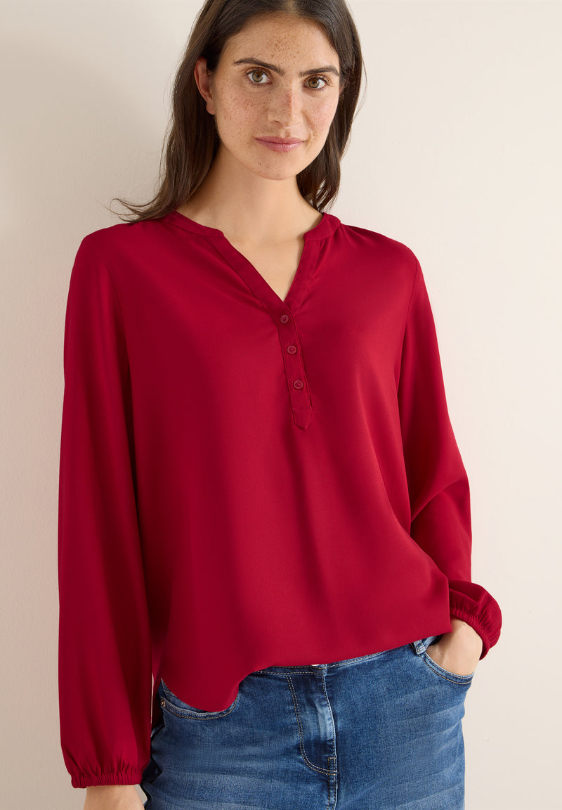 Solid Blouse - Beaujolais Red