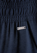 Neele Twill Solid Trousers - Urban Navy Blue