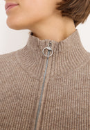 Cosy Rib Mix Vest - Toffee Cream Melange