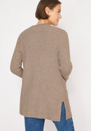 Open Structure Cardigan - Toffee Cream Melange
