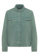 Denim Style Overshirt - Jewel Green