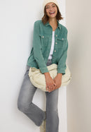 Denim Style Overshirt - Jewel Green