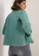 Denim Style Overshirt - Jewel Green