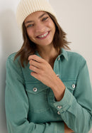 Denim Style Overshirt - Jewel Green
