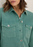 Denim Style Overshirt - Jewel Green