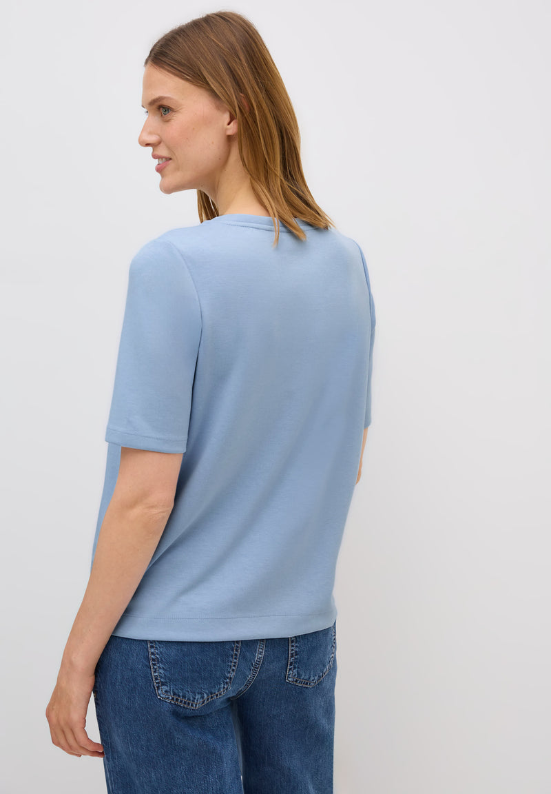 Short Sleeve Sweatshirt - Mountain Blue