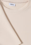 Solid Soft Modal T-Shirt - Oat Milk Beige