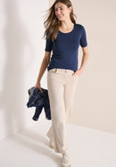 Lena T-Shirt - Sporty Denim Blue
