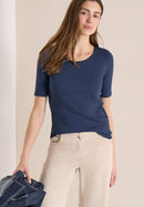 Lena T-Shirt - Sporty Denim Blue