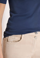 Lena T-Shirt - Sporty Denim Blue