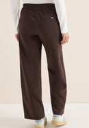 Neele W/Decorative Tape Trousers - Macciato Brown