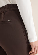 Neele W/Decorative Tape Trousers - Macciato Brown