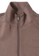 T-Shirt Jacket With Tape Detail - Urban Taupe