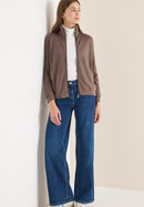 T-Shirt Jacket With Tape Detail - Urban Taupe