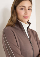T-Shirt Jacket With Tape Detail - Urban Taupe