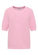 Structured Roundneck Knit - Light Blush Rose
