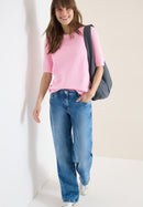 Structured Roundneck Knit - Light Blush Rose