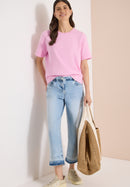 Short Sleeve Sweatshirt - Light Blush Rose