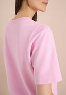 Short Sleeve Sweatshirt - Light Blush Rose