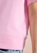 Short Sleeve Sweatshirt - Light Blush Rose