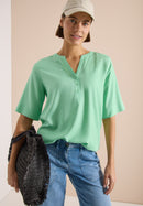 Printed Stripe Blouse - Juicy Lime