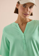 Printed Stripe Blouse - Juicy Lime