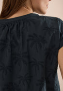 Solid Embroidery Blouse - Palm Breeze Green