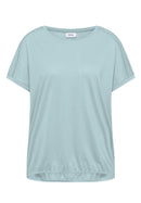 NOS Solid Lace Shoulder T-Shirt - Crystal Mint