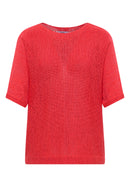 Tapeyarn Dolman Top - Coral