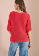 Tapeyarn Dolman Top - Coral