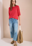 Tapeyarn Dolman Top - Coral