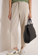 Style Neele Melange Trousers - Cashmere Beige Melange