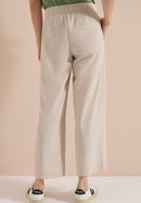 Style Neele Melange Trousers - Cashmere Beige Melange