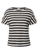 Striped Structure T-Shirt - Light Alabaster White