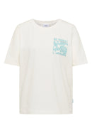 Shirt With Patched AOP Pocket - Vanilla White