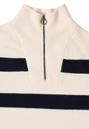 Striped 1/2 Zip Jumper - Universal Blue