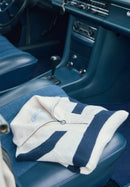 Striped 1/2 Zip Jumper - Universal Blue