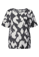 Print Blouse - Volcanic Grey